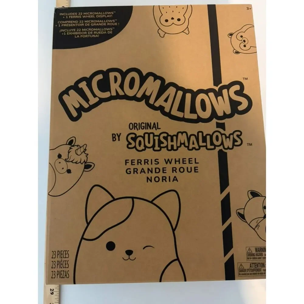 Squishmallows Original Micromallows Ferris Wheel Display Set - Includes 22 Micro